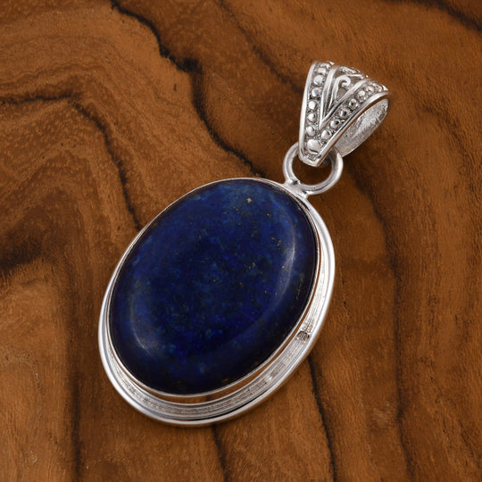Royal Bali Kollektion - Lapislazuli Anhänger, 925 Silber, ca. 14.70 ct