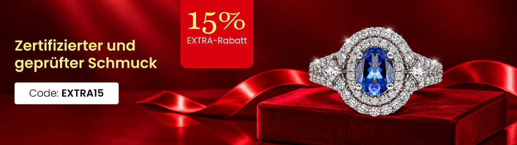 Zertifizierter und geprüfter Schmuck – extra 16 % Rabatt mit Code BLACK16