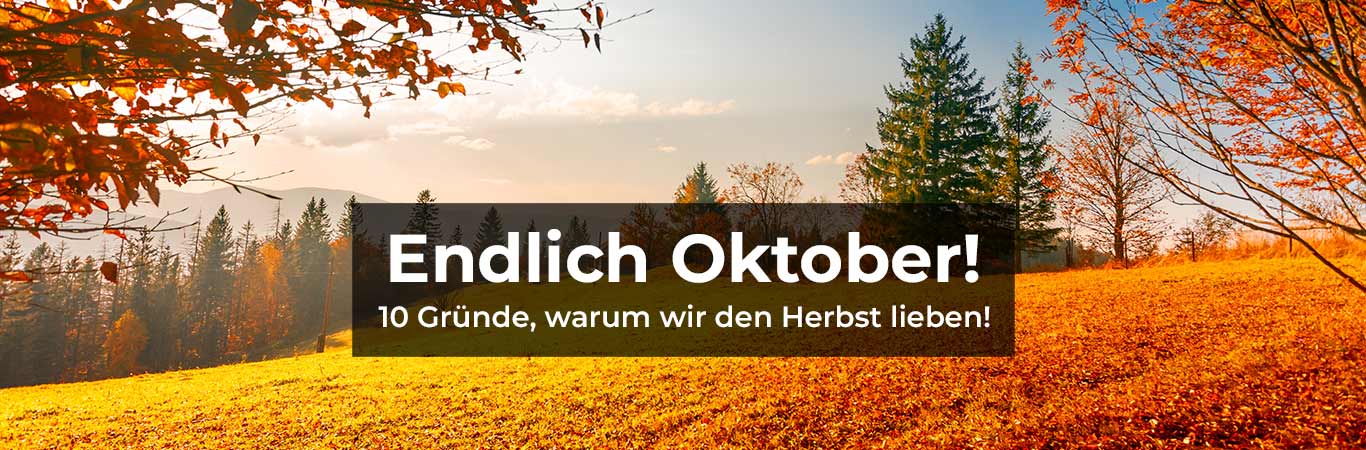 Endlich Oktober! 10 Gründe, warum wir den Herbst lieben!