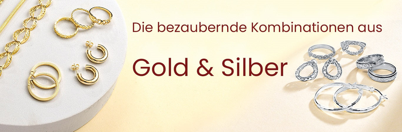 Entdecken Sie bezaubernde Kombinationen aus Gold & Silber
