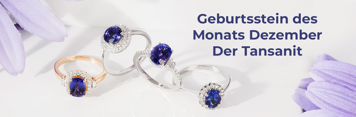Geburtsstein des Monats Dezember Der Tansanit