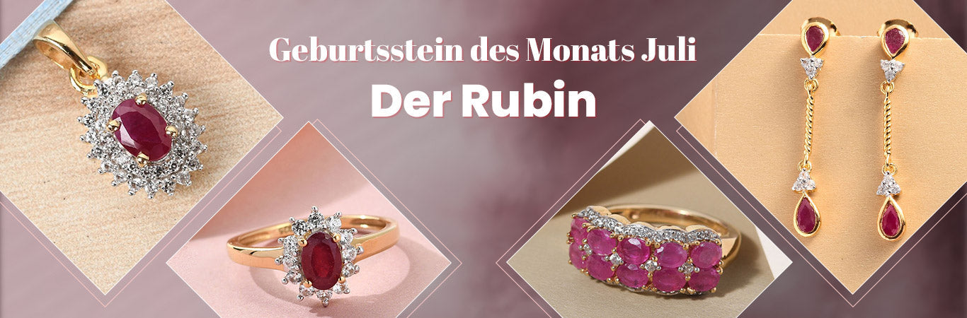 Geburtsstein des Monats Juli - der Rubin