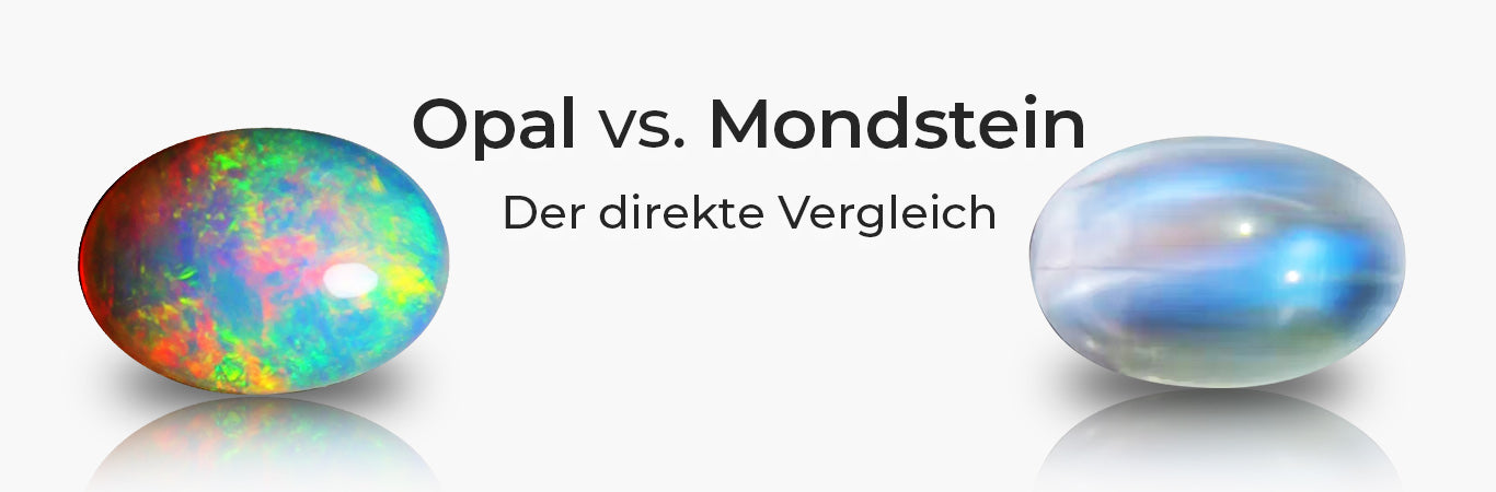 Mondstein vs. Opal: Ein umfassender Vergleich der faszinierenden Edelsteine