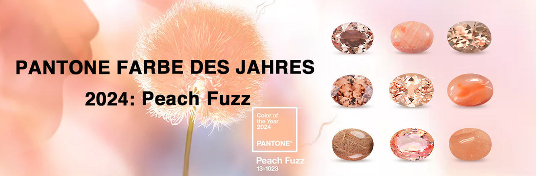 Peach Fuzz: Pantones Farbe des Jahres 2024 und ihre glanzvollen Edelsteinpartner