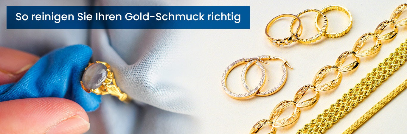 So reinigen Sie Ihren Gold-Schmuck richtig