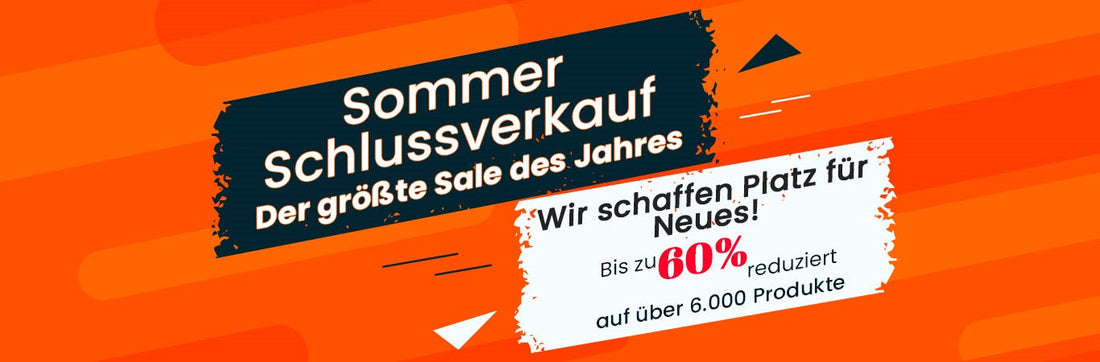 Sommer Schlussverkauf - Der größte Sale des Jahres