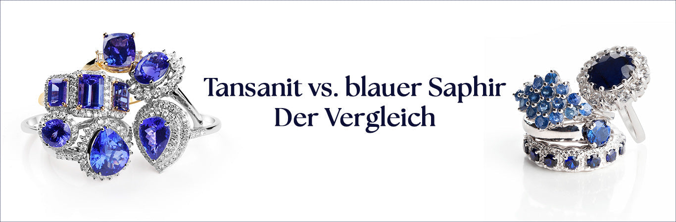 Tansanit vs. blauer Saphir | Der Vergleich