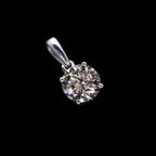 LUXURIANT DIAMOND- VS-EF Labor Diamant Anhänger und Ring in 585 Weißgold