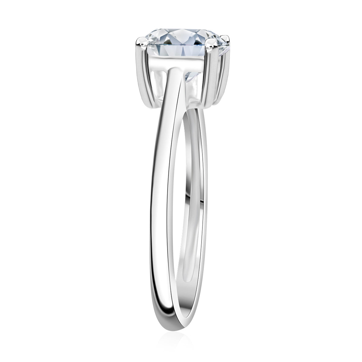 LUXURIANT DIAMOND- VS-EF Labor Diamant Anhänger und Ring in 585 Weißgold