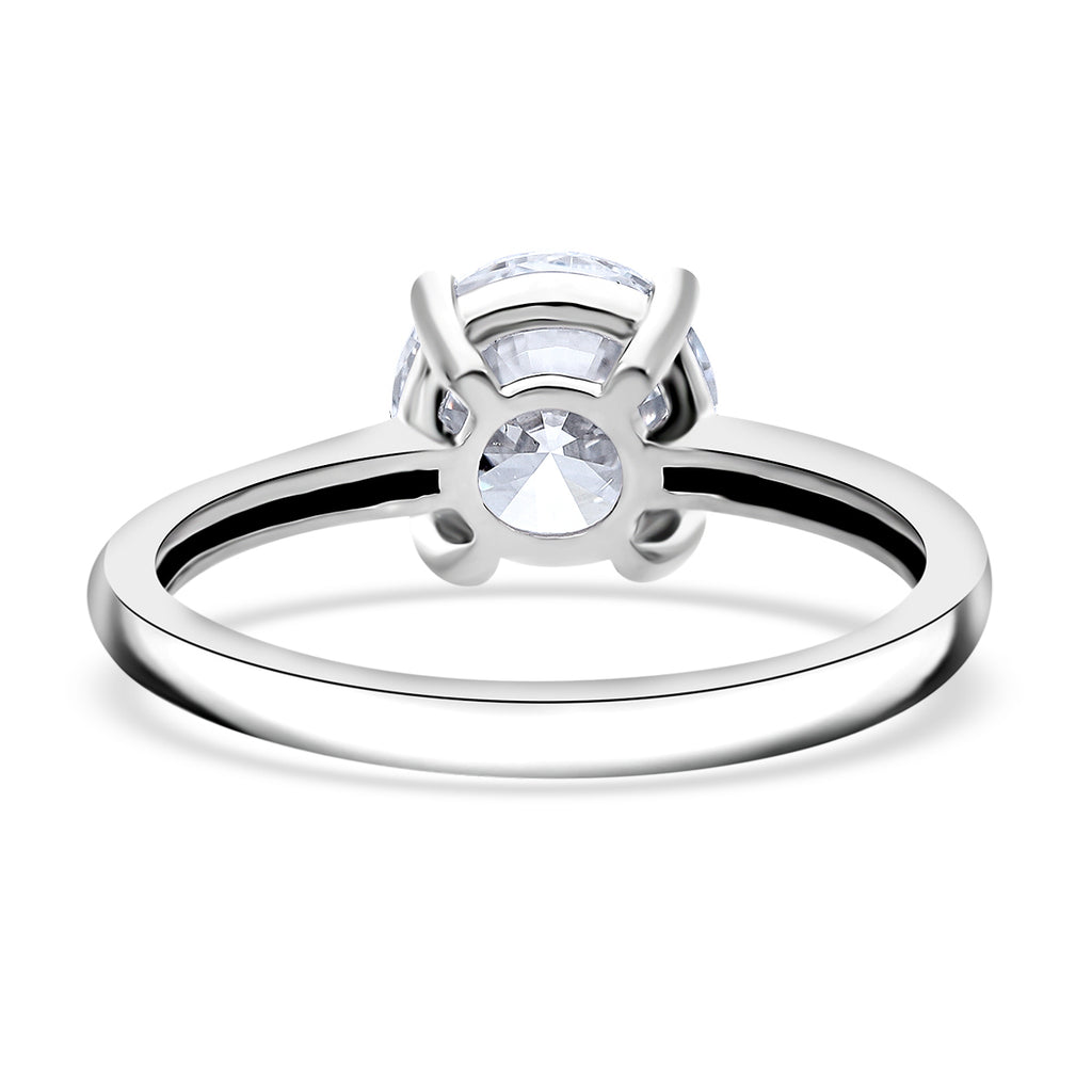 LUXURIANT DIAMOND- VS-EF Labor Diamant Anhänger und Ring in 585 Weißgold