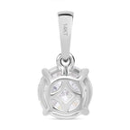 LUXURIANT DIAMOND- VS-EF Labor Diamant Anhänger und Ring in 585 Weißgold