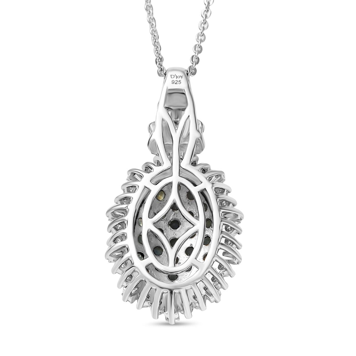 D’Joy Alexandrit und Moissanit Ring und Anhänger mit 50cm Kette