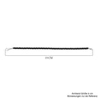Schwarze Spinell 45cm Halskette und 19cm Armband