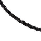 Schwarze Spinell 45cm Halskette und 19cm Armband