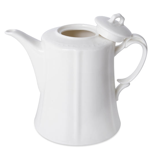 22 teiliges Porzellan geprägtes Tee-Set, 6 Tassen, 6 Teller, 7 Löffel, 1 Teekanne, 1 Zucker, 1 Milch