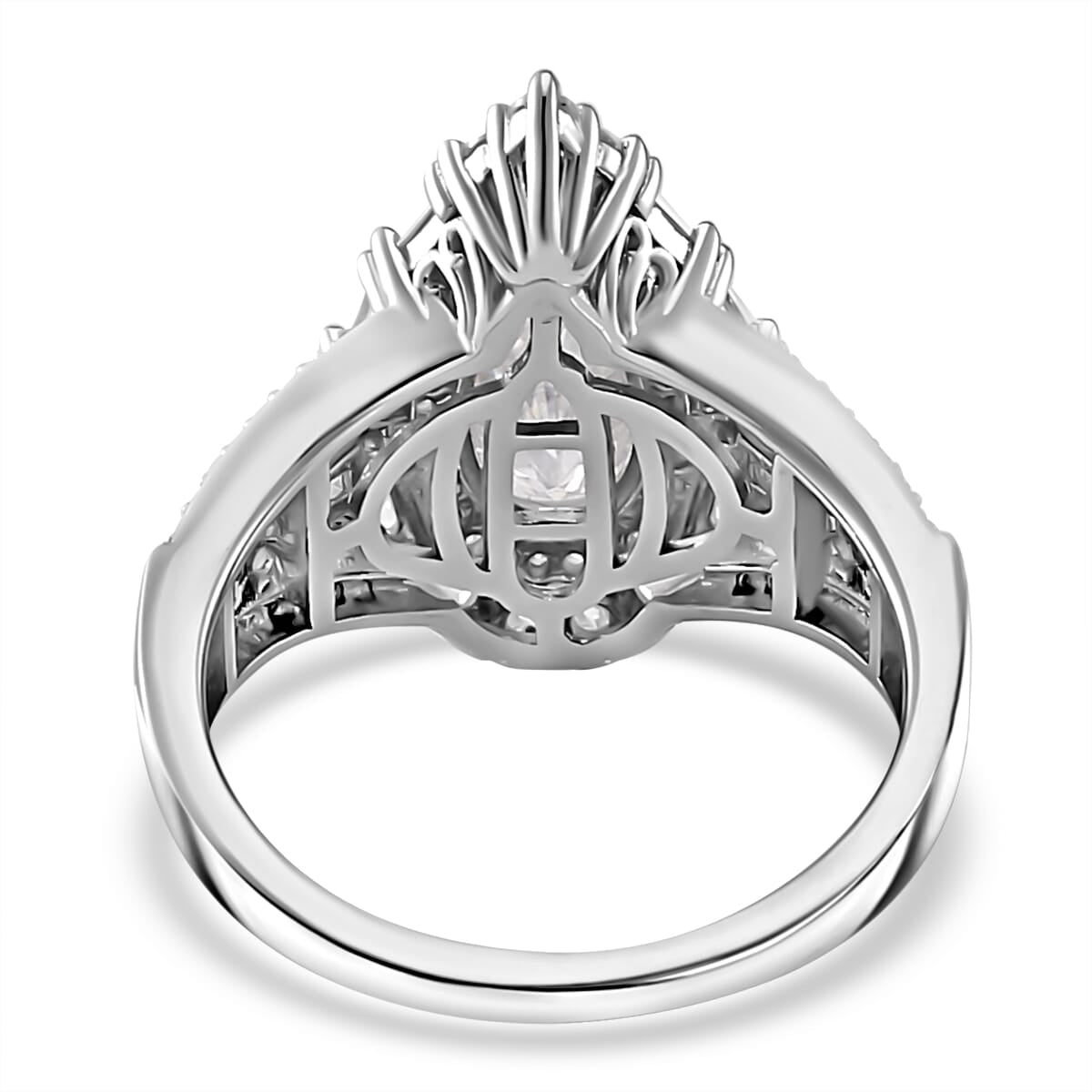 D'Joy Moissanit Ring und Anhänger mit 50 Kette