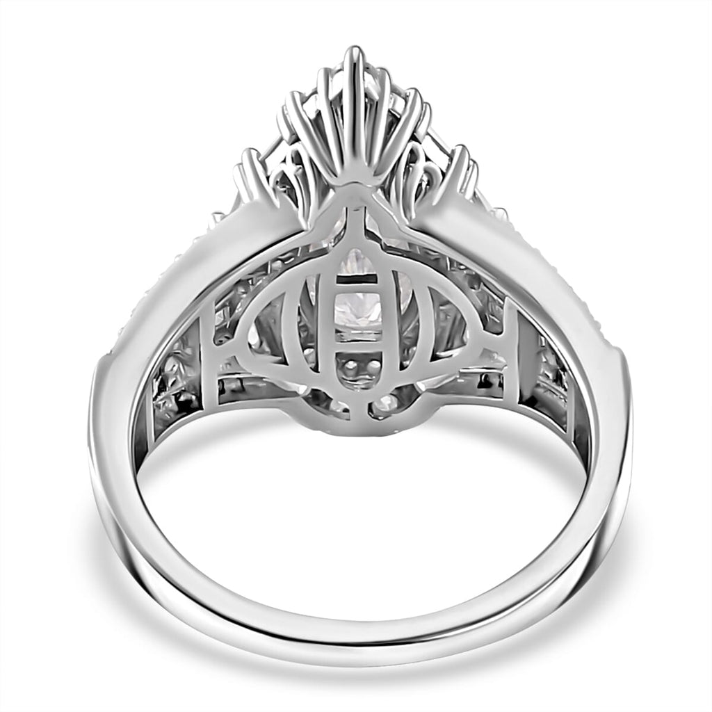 D'Joy Moissanit Ring und Anhänger mit 50 Kette