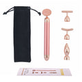 4-in-1 Beauty Bar Gesichtsmassagegerät, Rosenquarz, Größe 15 cm