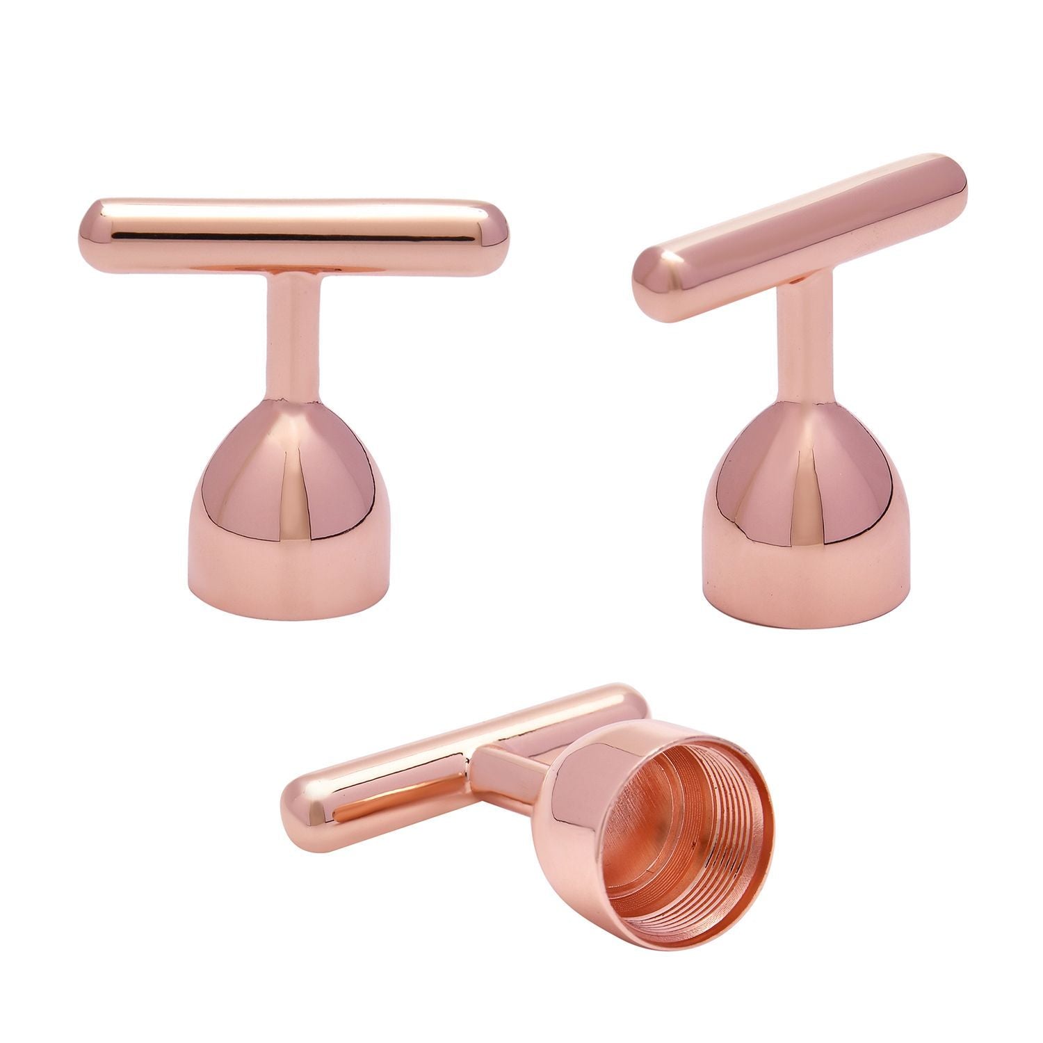 4-in-1 Beauty Bar Gesichtsmassagegerät, Rosenquarz, Größe 15 cm