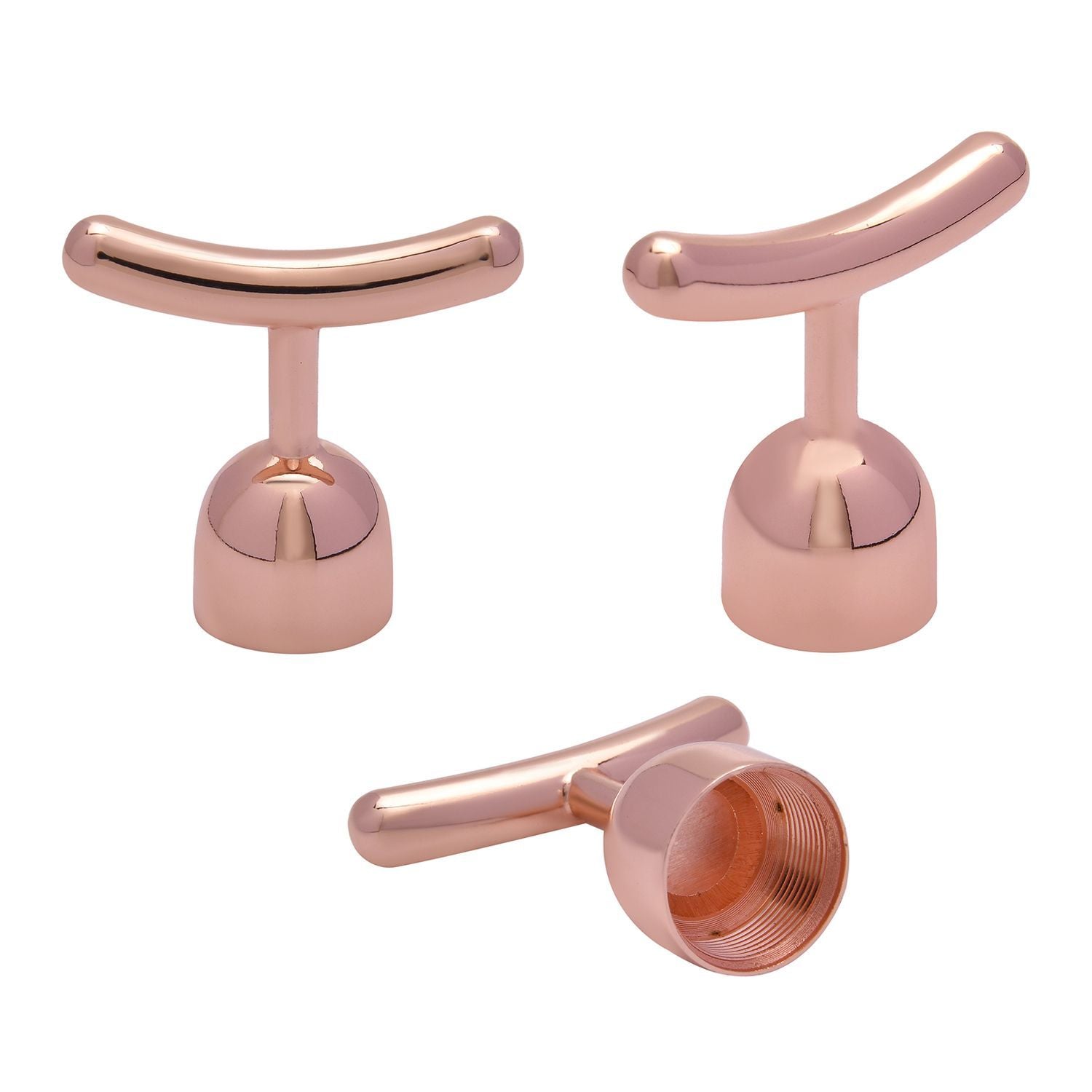 4-in-1 Beauty Bar Gesichtsmassagegerät, Rosenquarz, Größe 15 cm