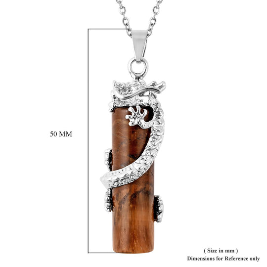 Gelbes Tigerauge Schmuckset Reiner Edelstahl und Legierung ca. 50.00 ct