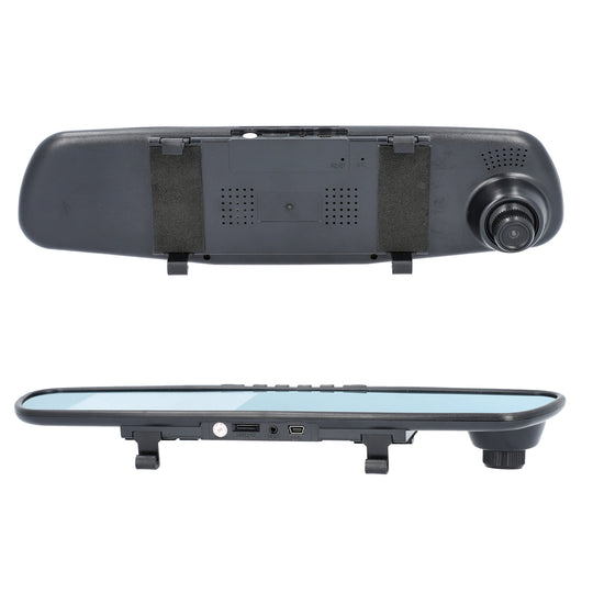 Rückspiegel mit Dashcam und G-Sensor, Bewegungserkennung und zyklischer Aufzeichnung, 8GB Mikro SD-Karte inkl., 4,3 Zoll LCD-Display