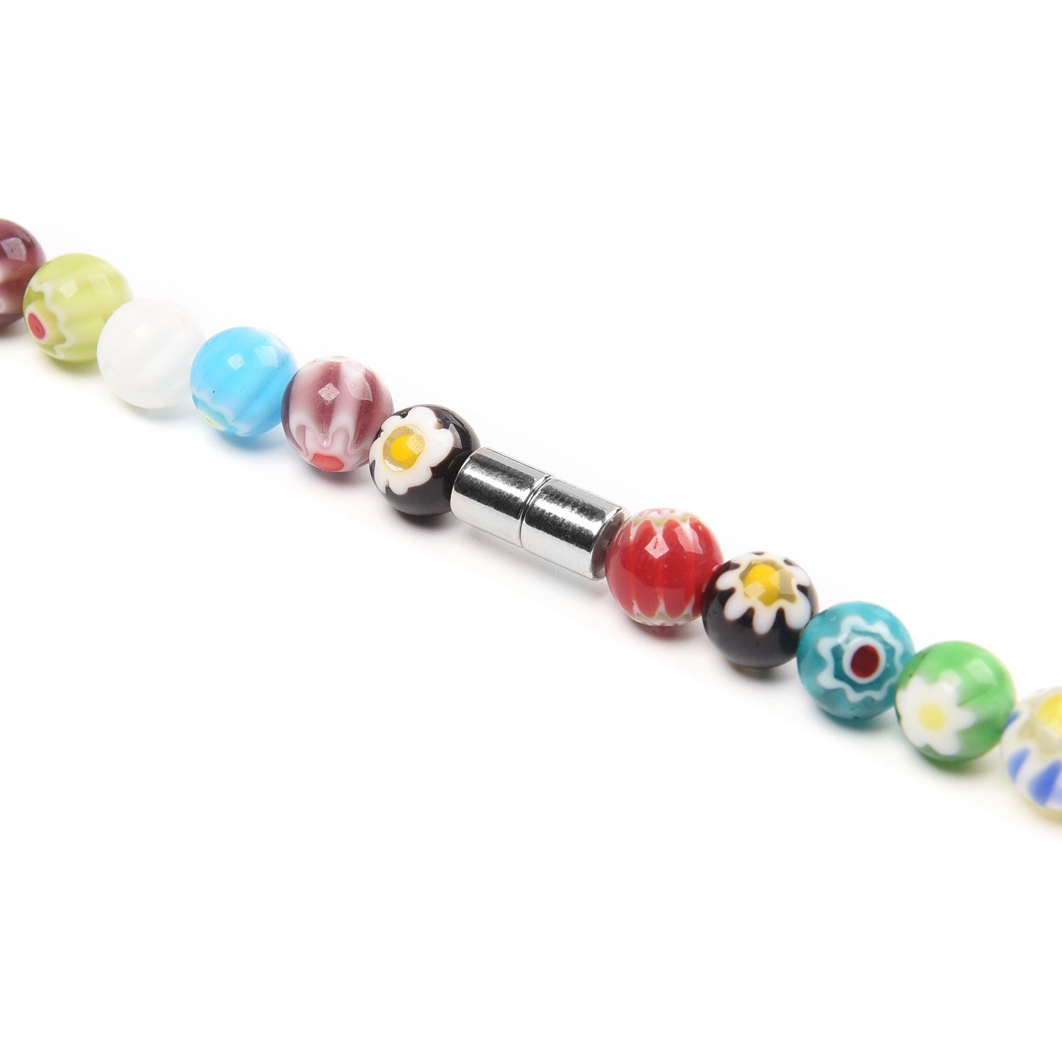 2er Set - Murano-Stil Glas Halskette und Ohrringe