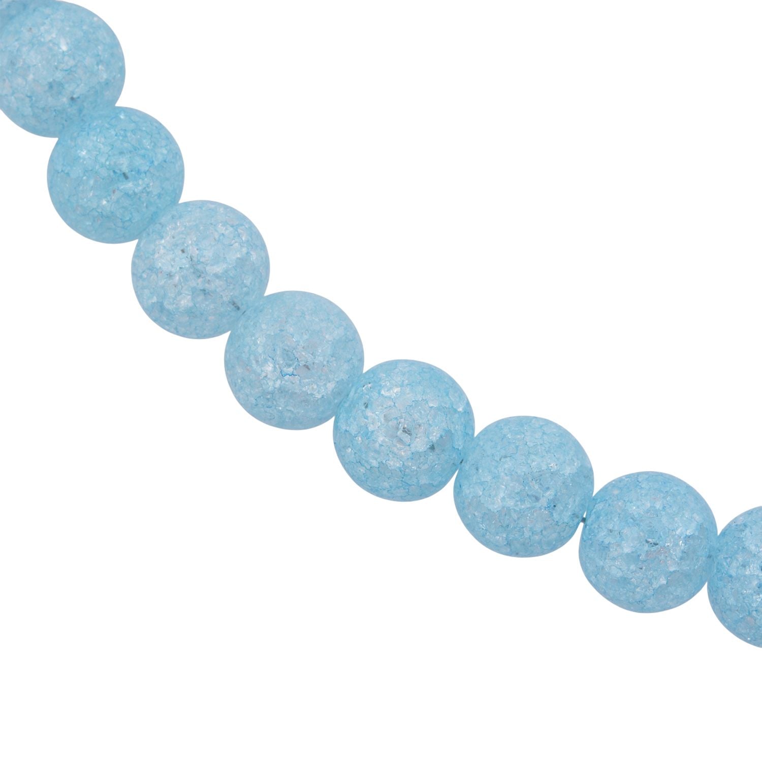 Blaue Eis Quarz Halskette 45cm und Armband 19cm