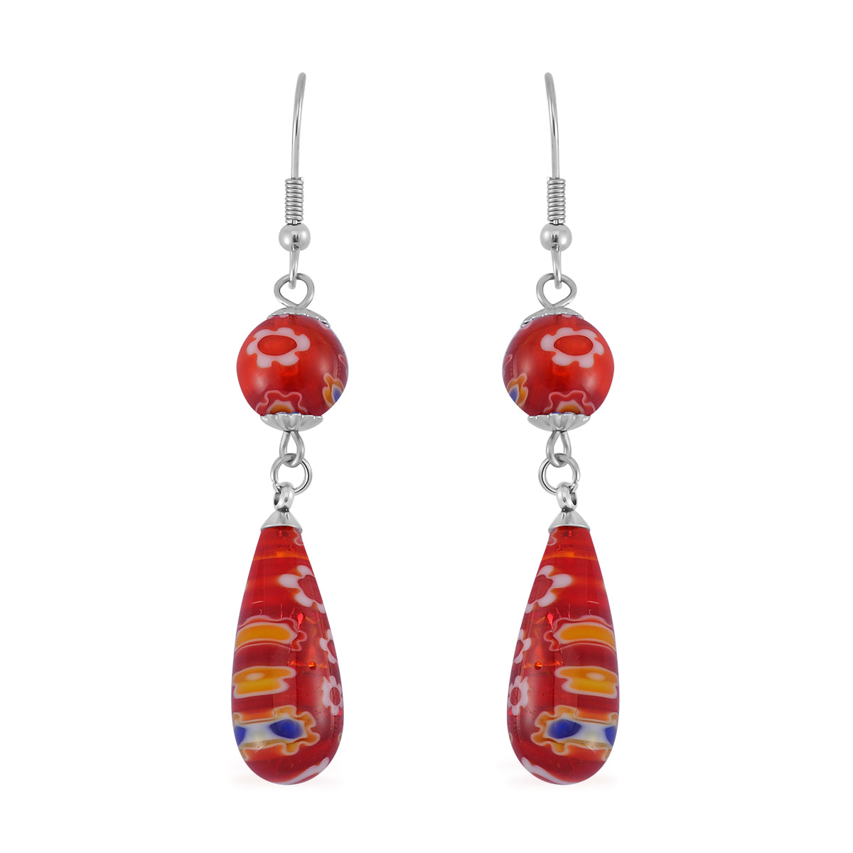 Murano-Stil Glas Schmuckset  Edelstahl