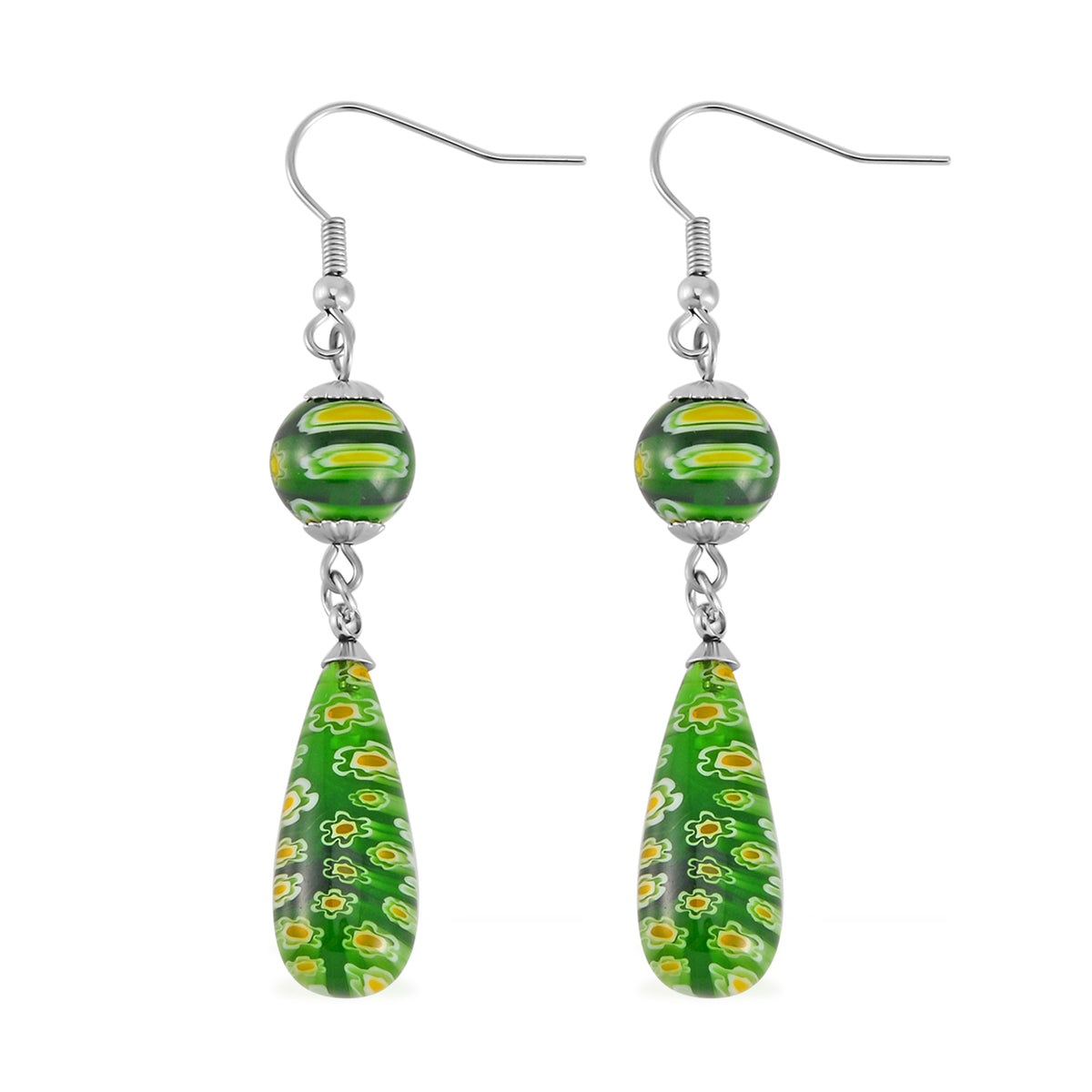 Murano-Stil Glas Schmuckset  Edelstahl