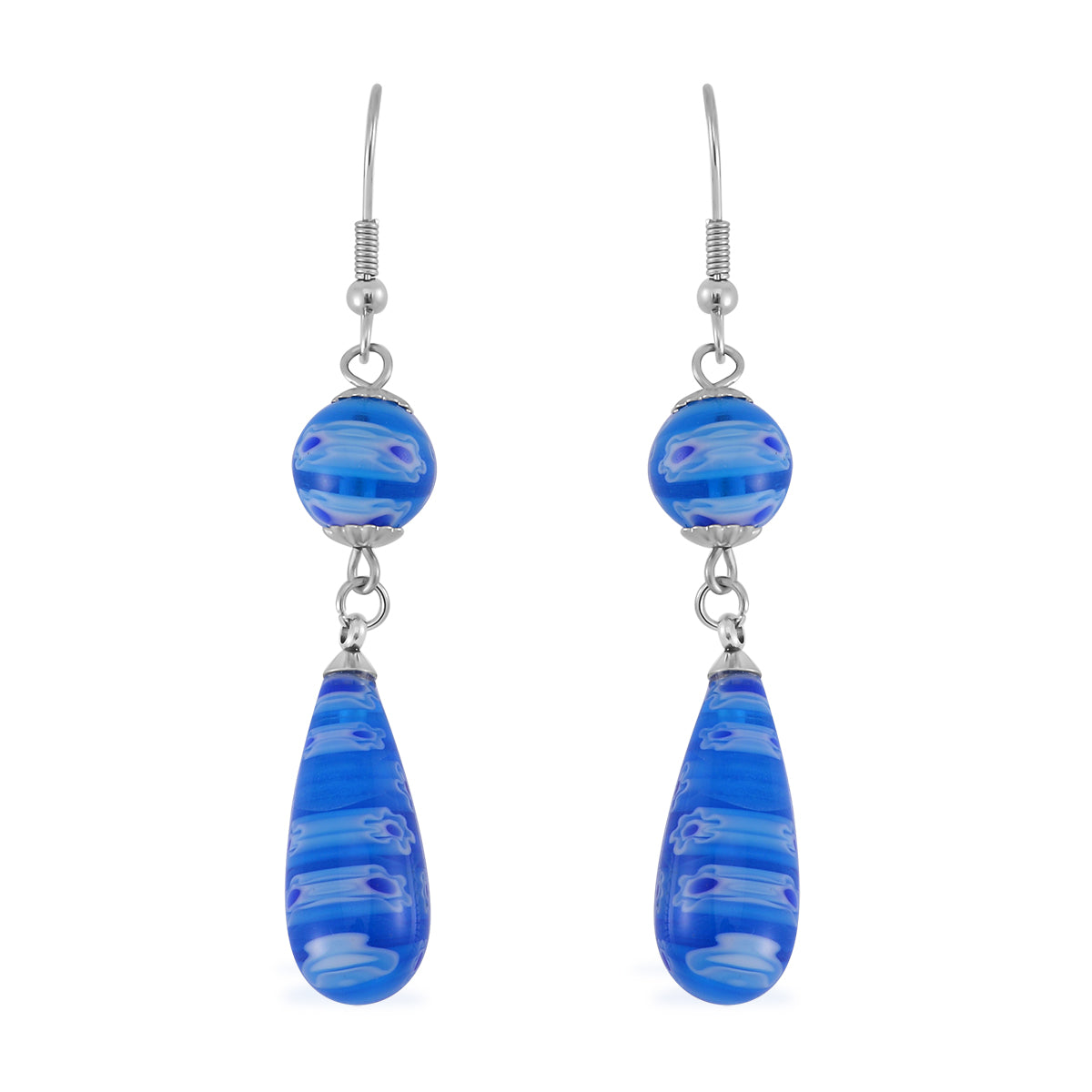 Murano-Stil Glas Schmuckset  Edelstahl