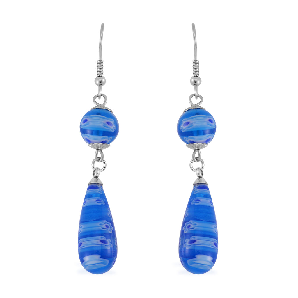 Murano-Stil Glas Schmuckset  Edelstahl