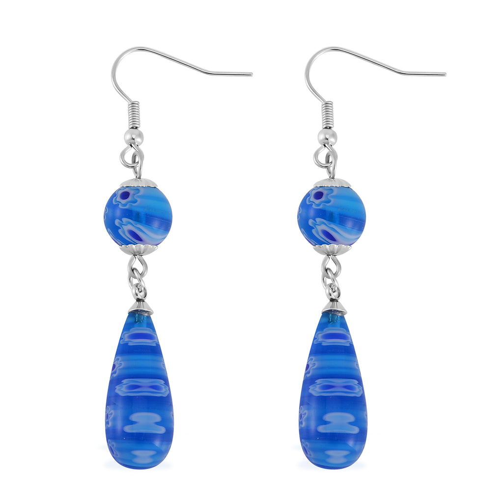 Murano-Stil Glas Schmuckset  Edelstahl
