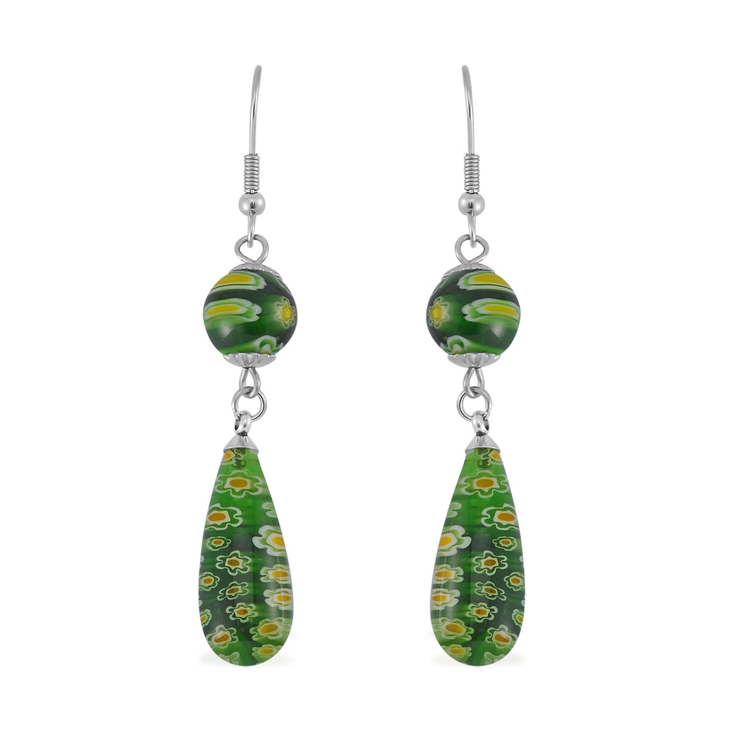 Murano-Stil Glas Schmuckset  Edelstahl