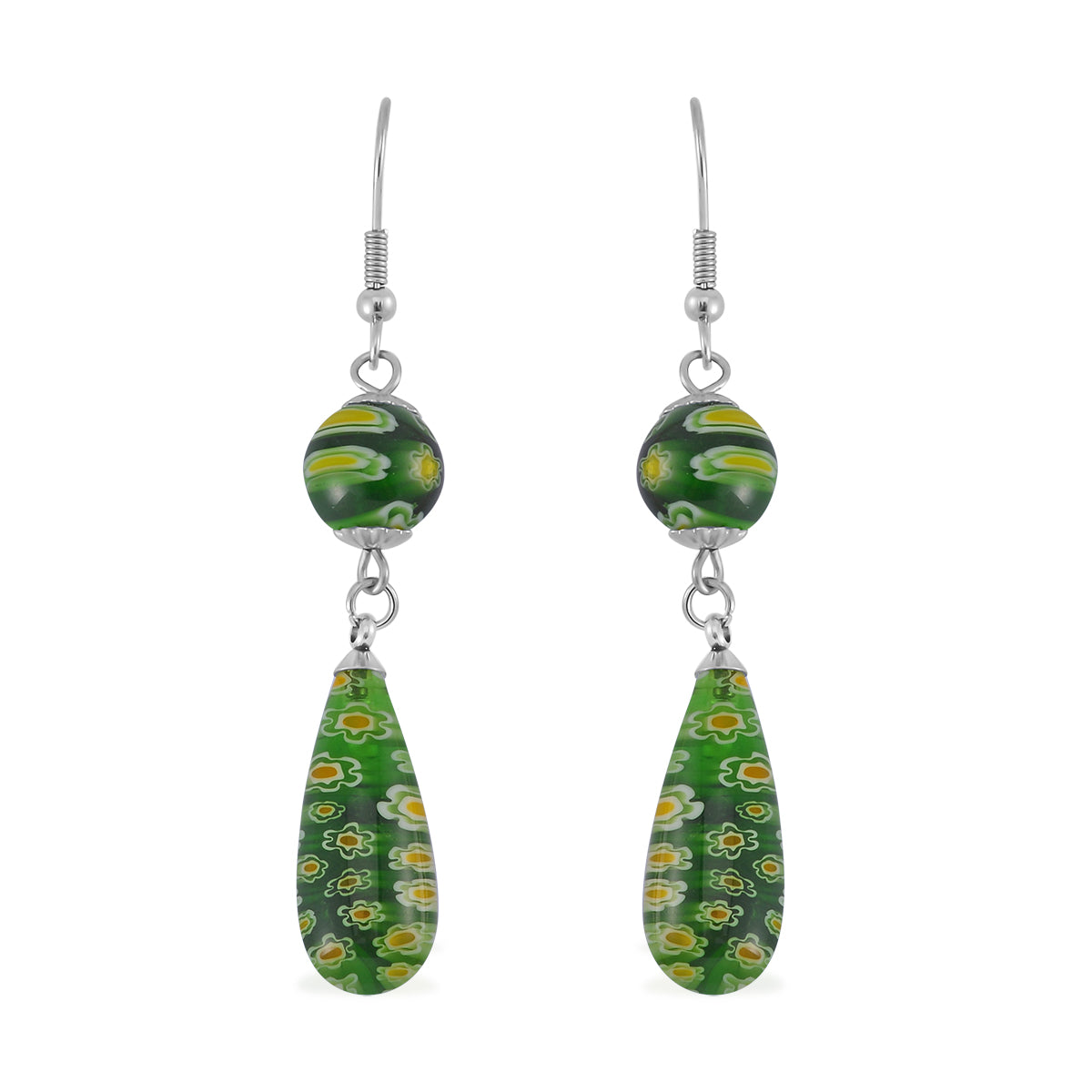 Murano-Stil Glas Schmuckset  Edelstahl