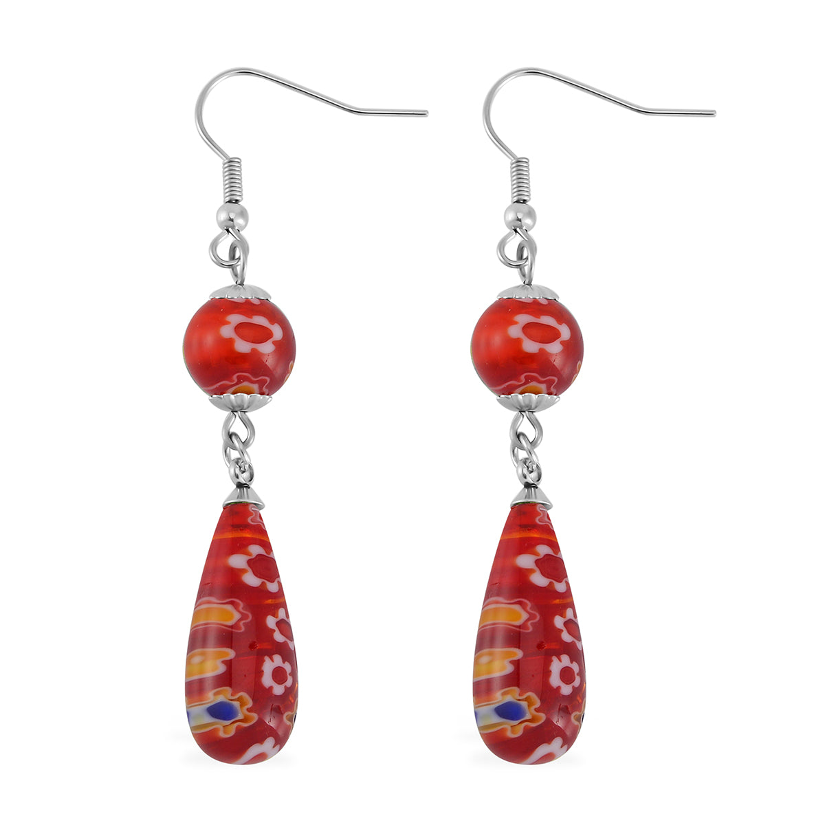 Murano-Stil Glas Schmuckset  Edelstahl
