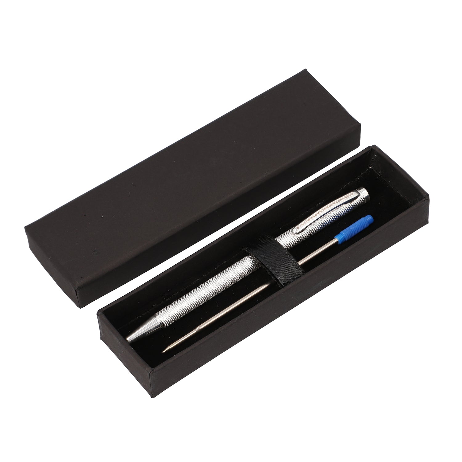 Echten champagner Diamanten 925 Silber Kugelschreiber in Geschenkbox