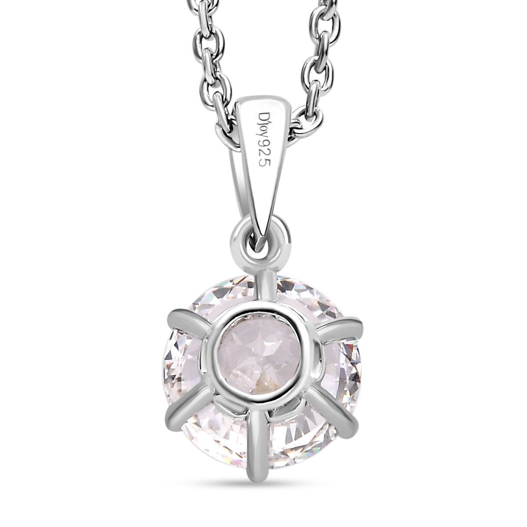 Feinster Zirkonia Schmuckset 925 Silber platiniert ca. 1.50 ct