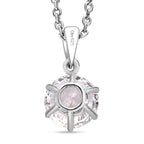 Feinster Zirkonia Schmuckset 925 Silber platiniert ca. 1.50 ct