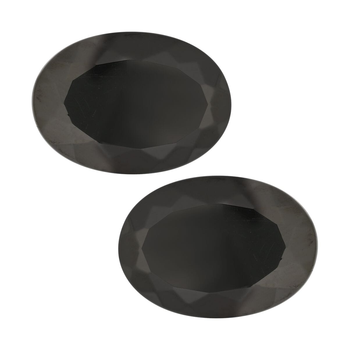 AAAA Shungit, facettiert, Oval 14x10 mm, 7,90 ct