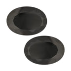 AAAA Shungit, facettiert, Oval 14x10 mm, 7,90 ct