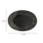 AAAA Shungit, facettiert, Oval 14x10 mm, 7,90 ct