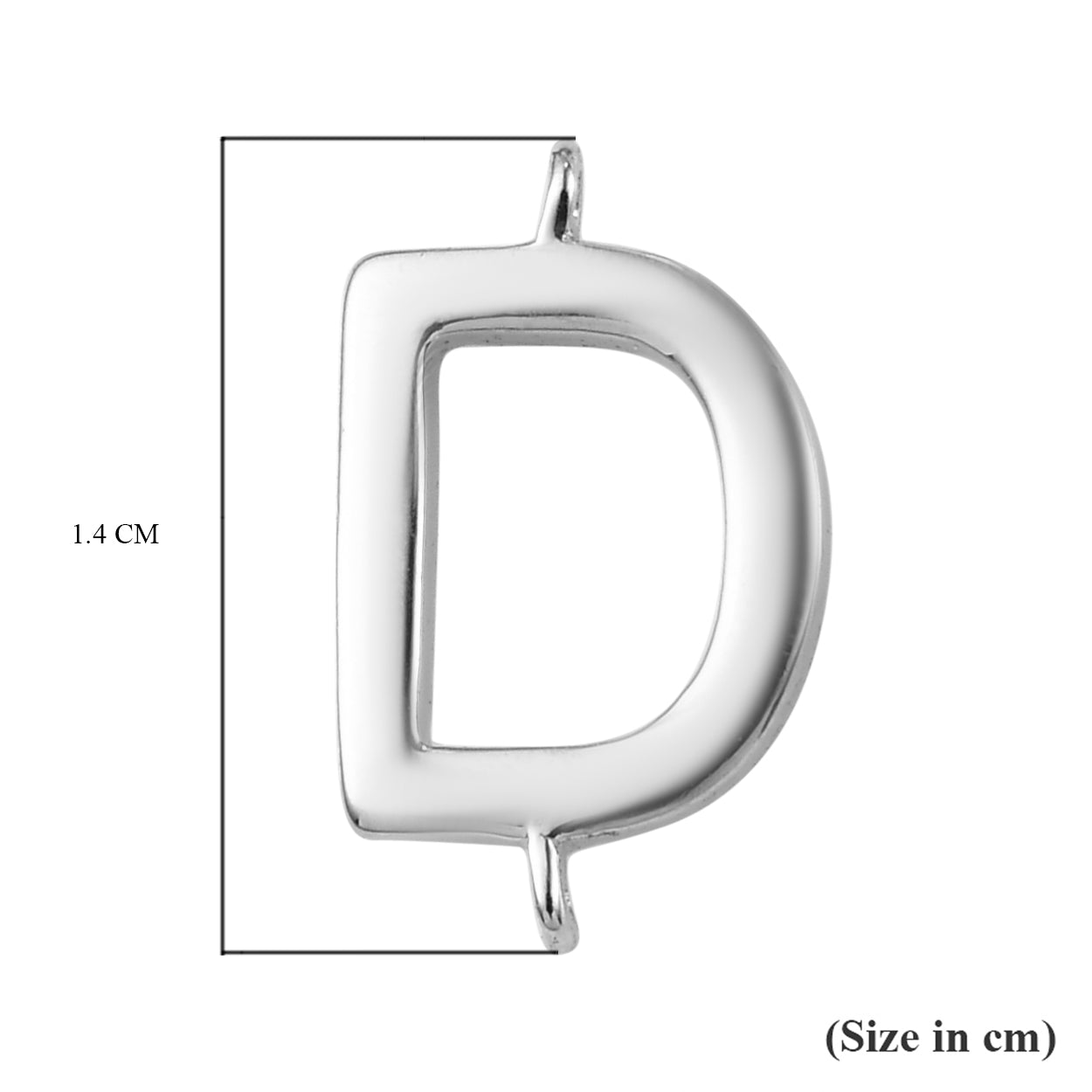 D Initiale Charme 925 Silber platiniert