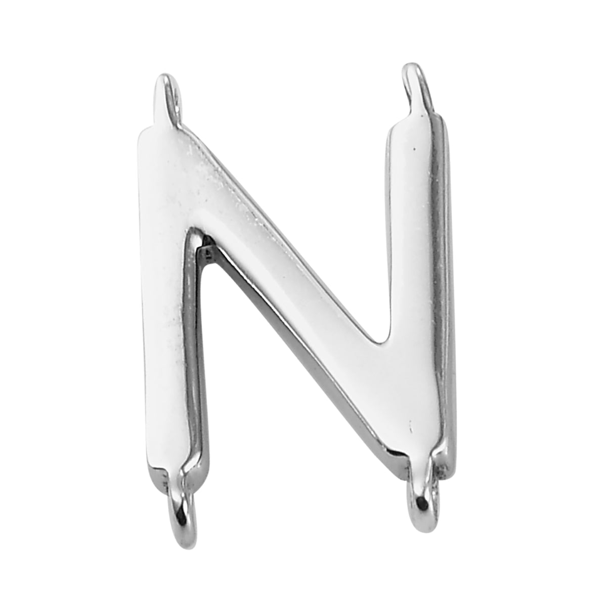 N Initiale Charme 925 Silber platiniert
