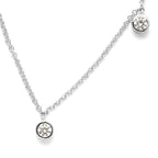 LUSTRO STELLA Hergestellt mit Feinster ZIRKONIA Halskette ca. 45 cm lange 925 Silber platiniert ca. 4,52 ct
