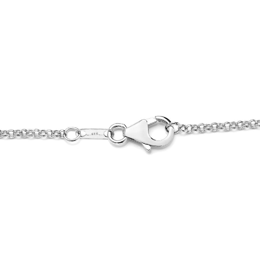 LUSTRO STELLA Hergestellt mit Feinster ZIRKONIA Halskette ca. 45 cm lange 925 Silber platiniert ca. 4,52 ct