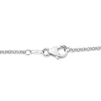 LUSTRO STELLA Hergestellt mit Feinster ZIRKONIA Halskette ca. 45 cm lange 925 Silber platiniert ca. 4,52 ct
