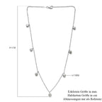 LUSTRO STELLA Hergestellt mit Feinster ZIRKONIA Halskette ca. 45 cm lange 925 Silber platiniert ca. 4,52 ct