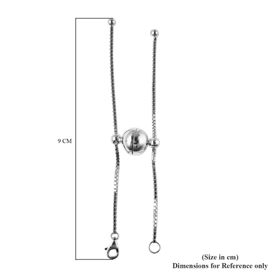 Magnetschließe Einstellbar ca. 7.5 cm 925 Silber 4.25 gm