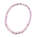 Kunzit Halskette ca. 50 cm lange mit Magnetschloss 925 Silber rhodiniert 528.68 ct